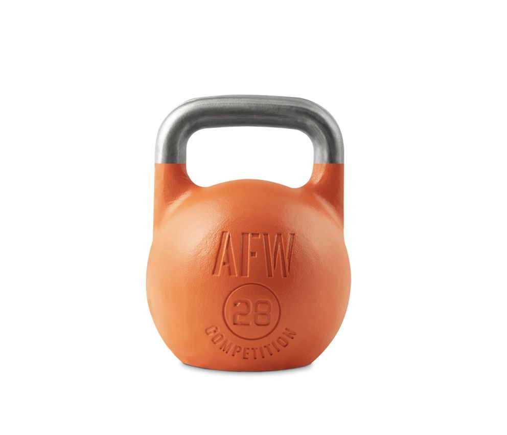 Orange 28 kg CFF Pro Competition Russian Kettlebell